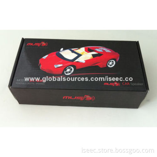 Car-shaped Portable Bluetooth Speaker with 600mAh Battery Capacity